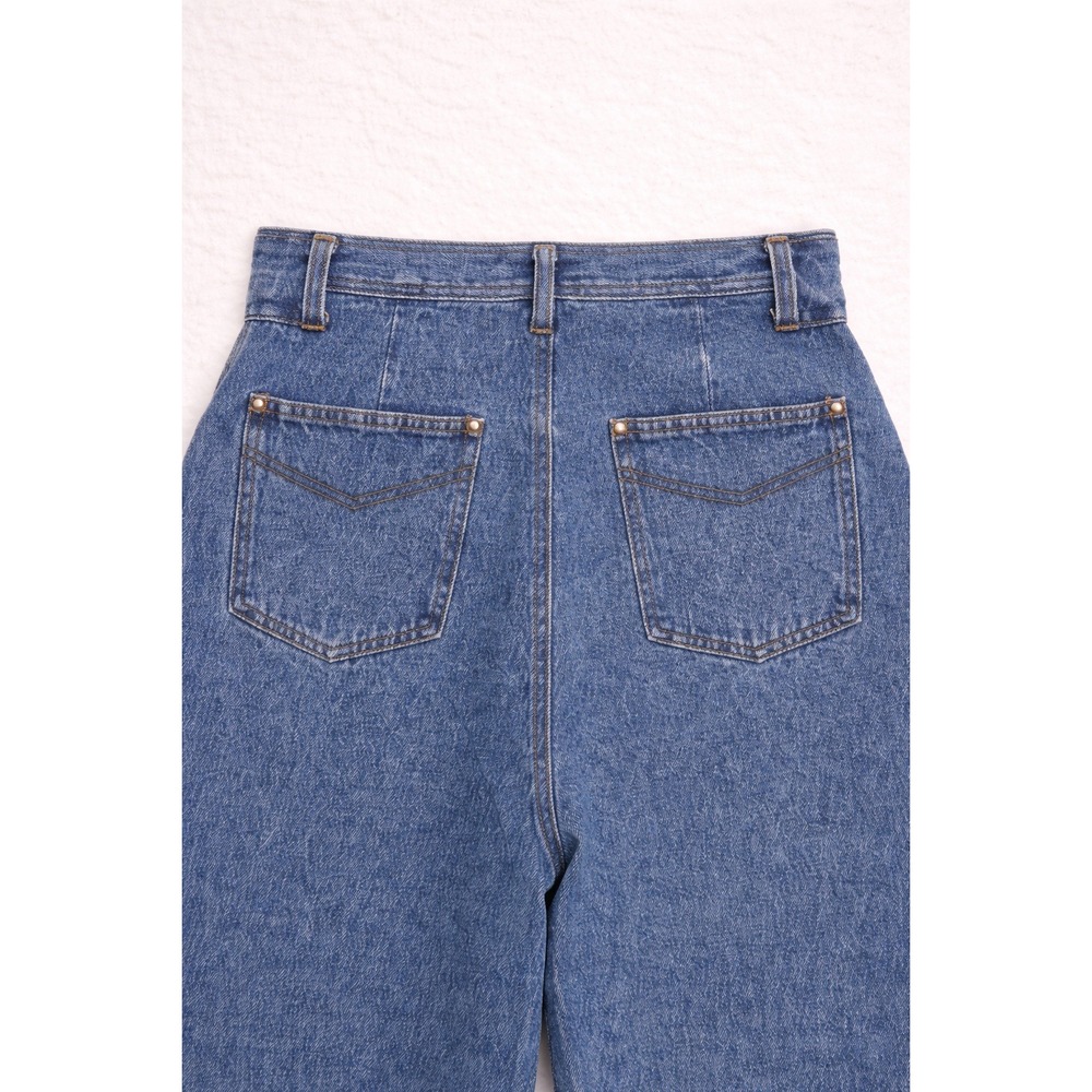 Y2K‎ Barrel Leg Jeans High Rise Tapered Denim Blue Womens Size 10 Street Vintage - Picture 6 of 8
